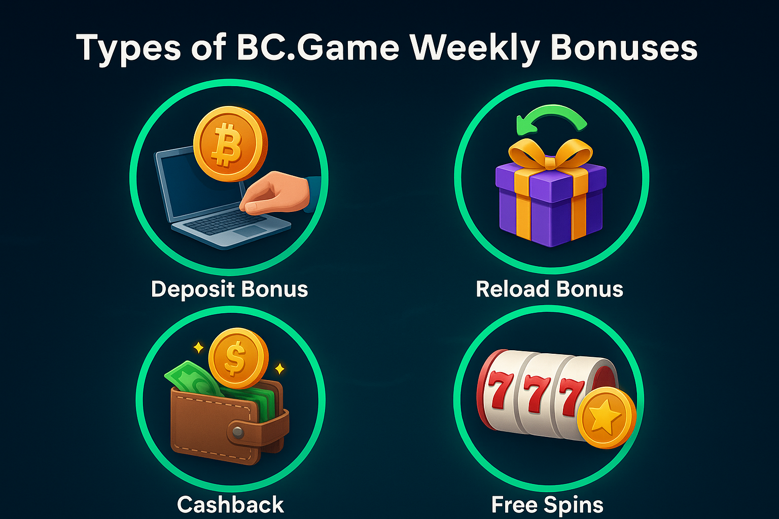 Types of BC.Game Weekly Bonuses